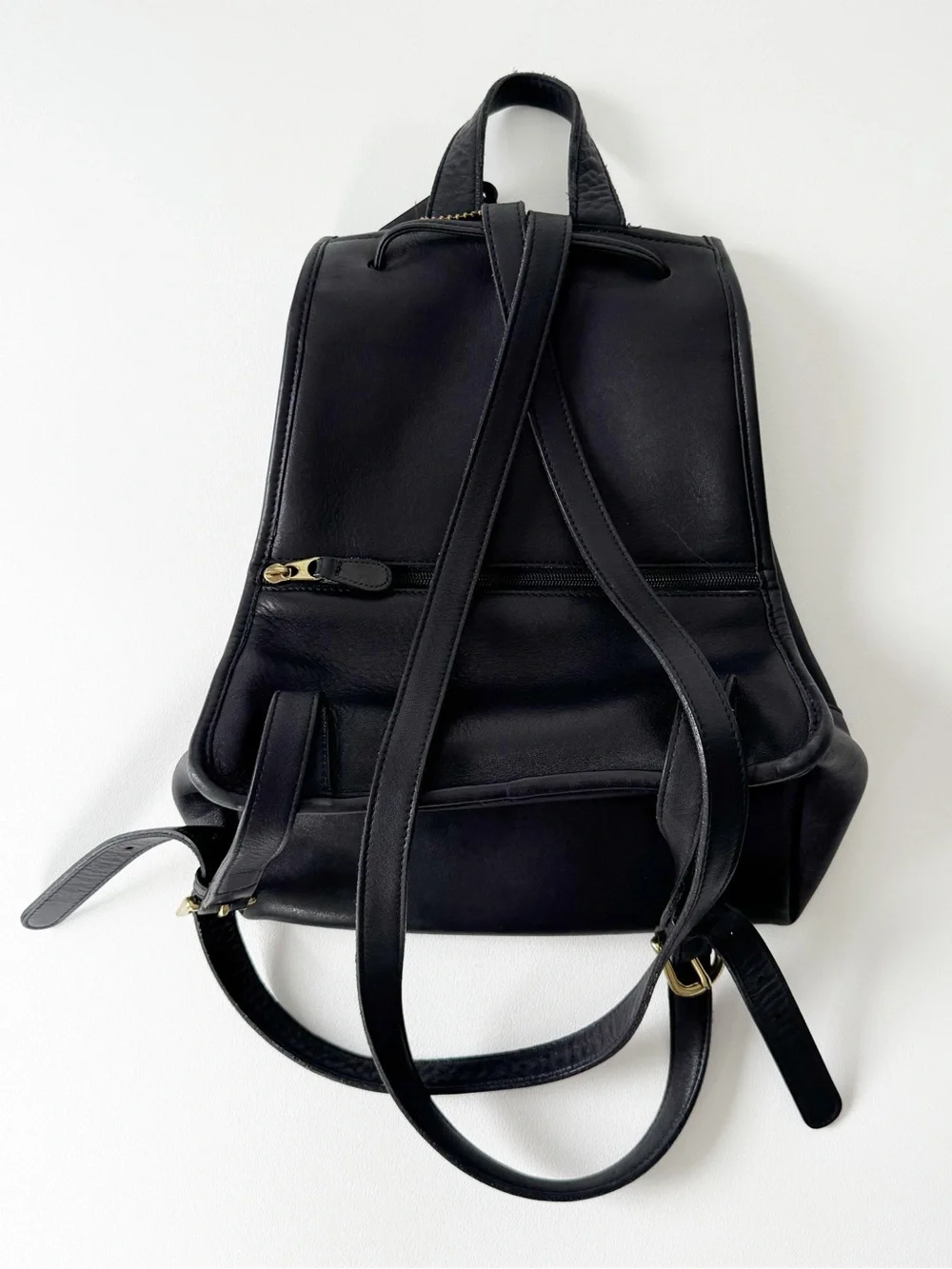 Coach Vintage 9791 Black Leather Daypack Backpack Purse - Picture 4 of 14
